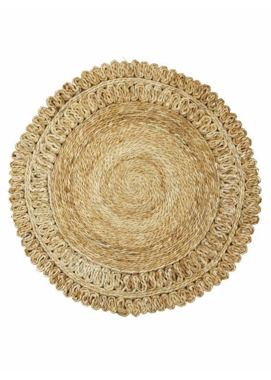 Jute Rug Luca Round Light Brown