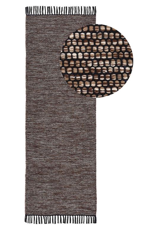 Flat Weave Rug Kilim Nadi Runner Grey