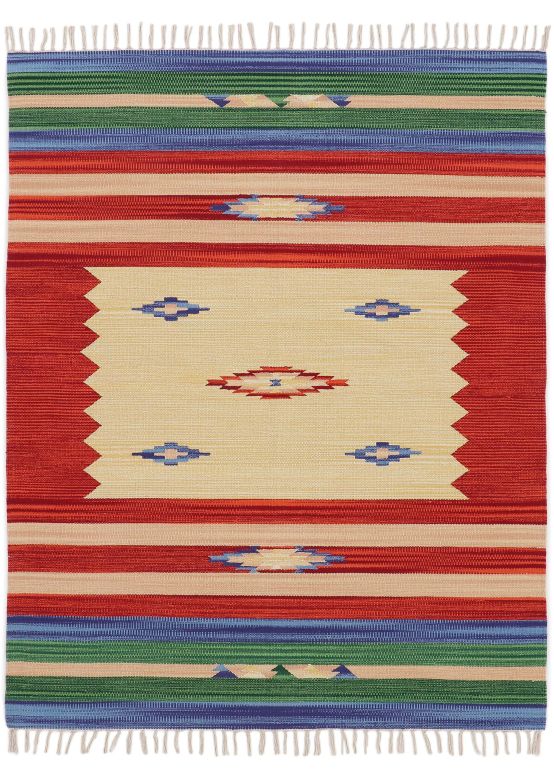 Flat Weave Rug Kilim Mira Red