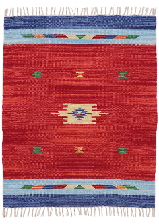 Flat Weave Rug Kilim Amal Red