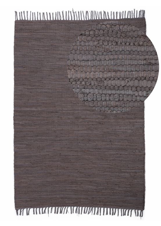 Flat Weave Rug Kilim Chindi Uni Mauve