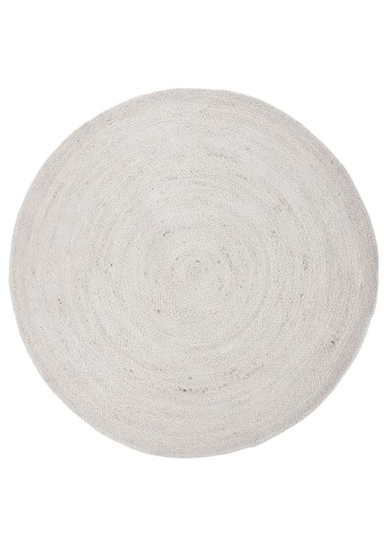 Jute Rug Nele Round White